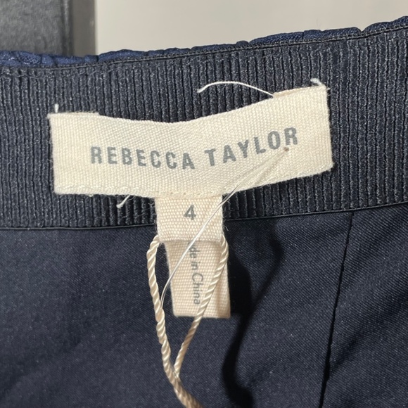 NEW Rebecca Taylor Skirt Womens 4 blue pencil midi designer classic - Picture 4 of 11